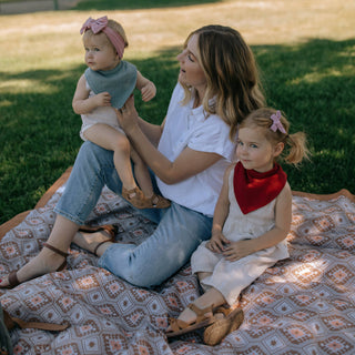 Parker Baby Co. Rose Muslin Bandana Bibs — Set of 4