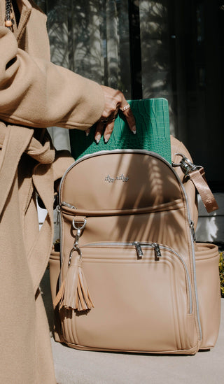 Itzy Ritzy Boss Plus™ Backpack Diaper Bag — Chai Latte