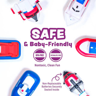 Ocean Rescue Vehicles Light Up Bath Toys