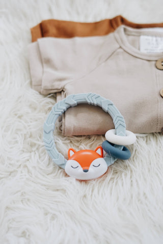 Itzy Ritzy Ritzy Rattle Silicone Teether Rattle