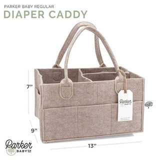 Parker Baby Co. Felt Diaper Caddy — Oatmeal