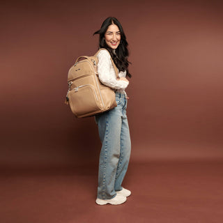 Itzy Ritzy Boss Plus™ Backpack Diaper Bag — Chai Latte