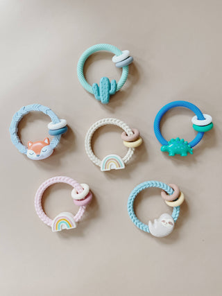 Itzy Ritzy Ritzy Rattle Silicone Teether Rattle