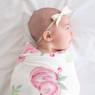 Copper Pearl Knit Swaddle Blanket — Grace