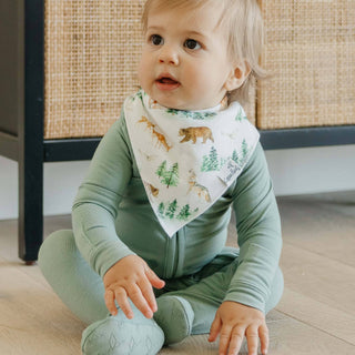 Copper Pearl Bandana Bibs — Wilder (Set of 4)