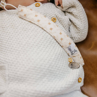 Copper Pearl Binky Clips — Eden (Set of 3)