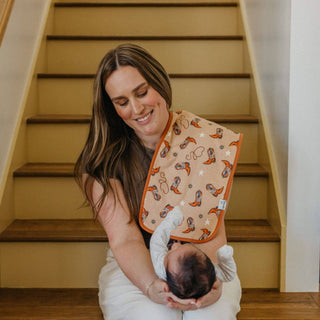 Copper Pearl Premium Burp Cloths — Boone (Set of 3)