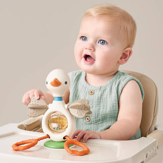 Itzy Ritzy Twist & Bop™ High Chair Sensory Toy — Goose