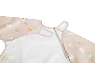 Long Sleeve Smock Bib — Farm Print