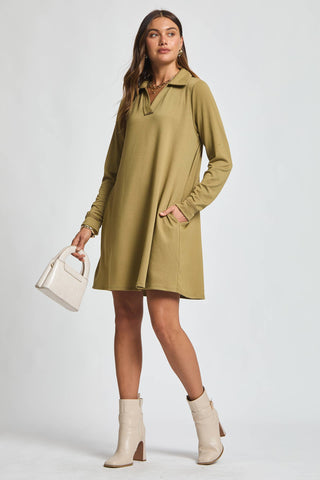 French Terry A Line Dress