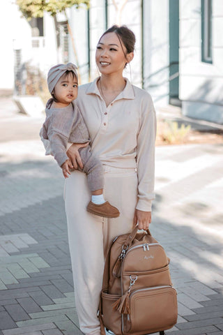 Itzy Ritzy Boss Plus™ Backpack Diaper Bag — Chai Latte