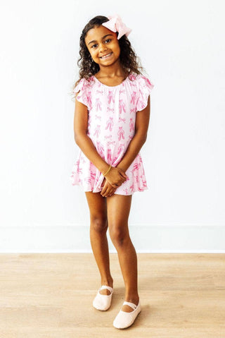 Mila & Rose - Twirling en Pointe S/S Twirl Leotard