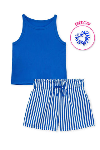 Stripe Short Set Pink / 4