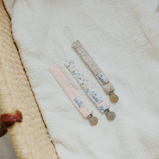 Copper Pearl Autumn Binky Clips