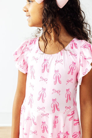 Mila & Rose - Twirling en Pointe S/S Twirl Leotard