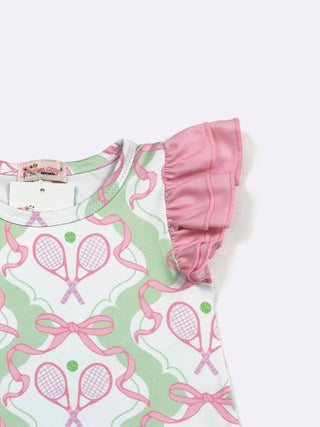 Tennis Ruffle Baby Romper