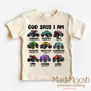 God Says Monster Truck Tee