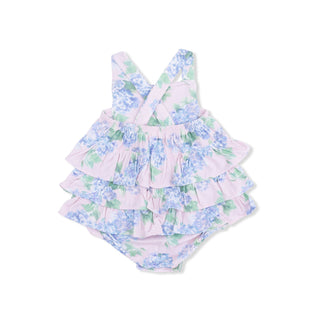 Angel Dear Hydrangeas Ruffle Sunsuit