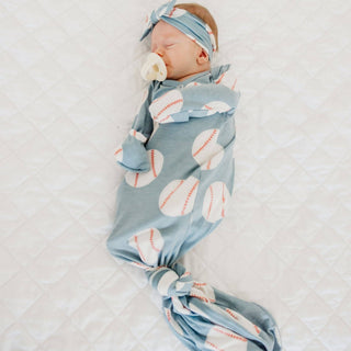 Copper Pearl Newborn Knotted Gown — Slugger