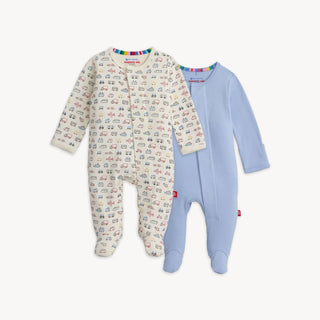 Magnetic Me Organic Cotton Footies 2-Pack