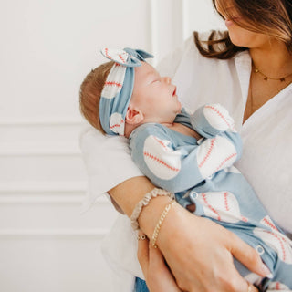 Copper Pearl Newborn Knotted Gown — Slugger