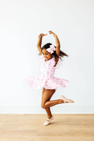 Mila & Rose - Twirling en Pointe S/S Twirl Leotard