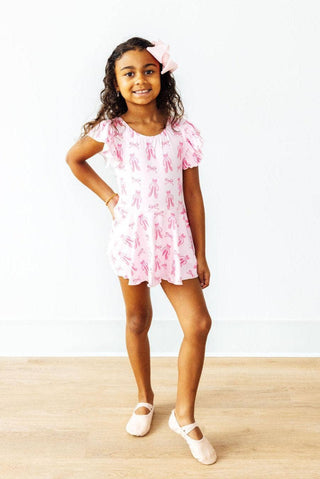 Mila & Rose - Twirling en Pointe S/S Twirl Leotard