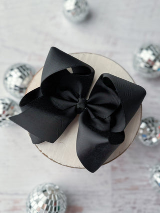 5.5" Oversize Grosgrain Hair Bow | Alligator Clip