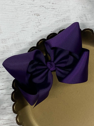 5.5" Oversize Grosgrain Hair Bow | Alligator Clip