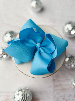 5.5" Oversize Grosgrain Hair Bow | Alligator Clip