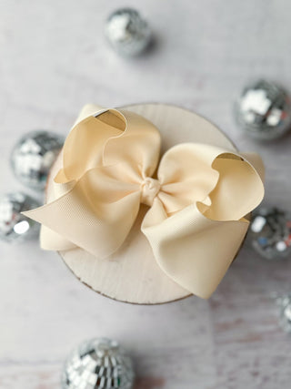 5.5" Oversize Grosgrain Hair Bow | Alligator Clip