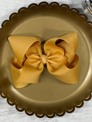 5.5" Oversize Grosgrain Hair Bow | Alligator Clip