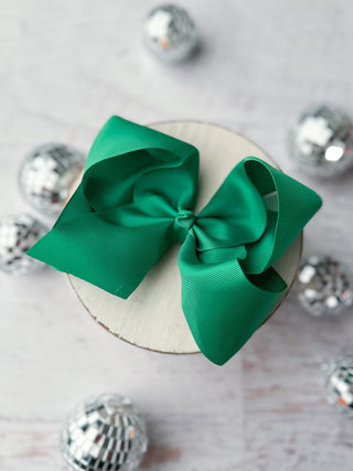 5.5" Oversize Grosgrain Hair Bow | Alligator Clip