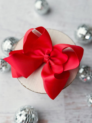 5.5" Oversize Grosgrain Hair Bow | Alligator Clip