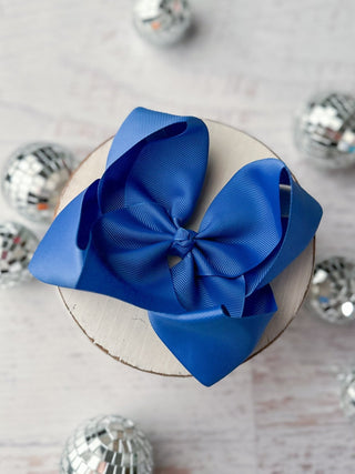 5.5" Oversize Grosgrain Hair Bow | Alligator Clip