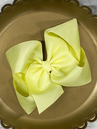 5.5" Oversize Grosgrain Hair Bow | Alligator Clip