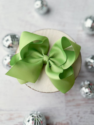 5.5" Oversize Grosgrain Hair Bow | Alligator Clip