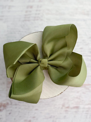 6.5" Texas Size Grosgrain Hair Bow | Alligator or French Clip