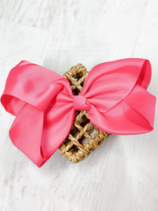 6.5" Texas Size Grosgrain Hair Bow | Alligator or French Clip