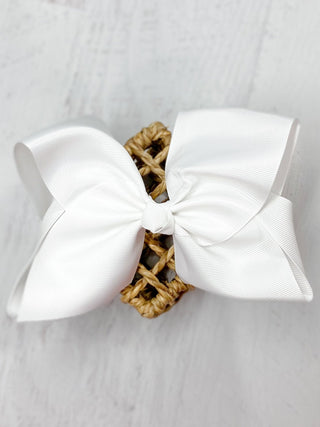 6.5" Texas Size Grosgrain Hair Bow | Alligator or French Clip