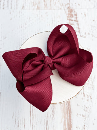 6.5" Texas Size Grosgrain Hair Bow | Alligator or French Clip