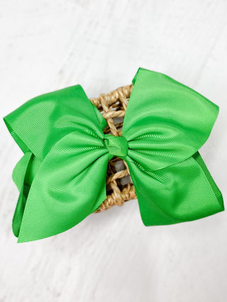 6.5" Texas Size Grosgrain Hair Bow | Alligator or French Clip