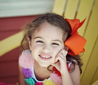 6.5" Texas Size Grosgrain Hair Bow | Alligator or French Clip