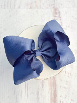 6.5" Texas Size Grosgrain Hair Bow | Alligator or French Clip