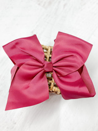6.5" Texas Size Grosgrain Hair Bow | Alligator or French Clip