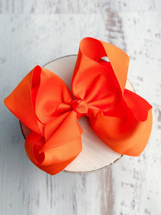 6.5" Texas Size Grosgrain Hair Bow | Alligator or French Clip