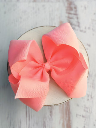6.5" Texas Size Grosgrain Hair Bow | Alligator or French Clip