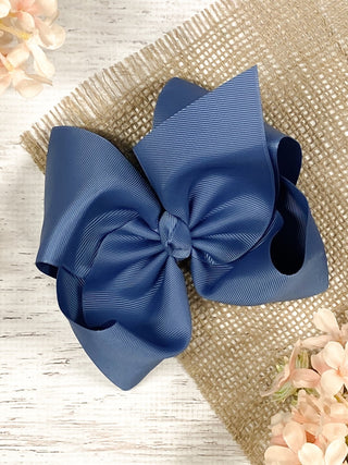 6.5" Texas Size Grosgrain Hair Bow | Alligator or French Clip