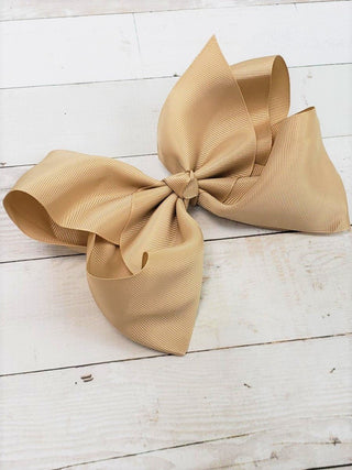 6.5" Texas Size Grosgrain Hair Bow | Alligator or French Clip
